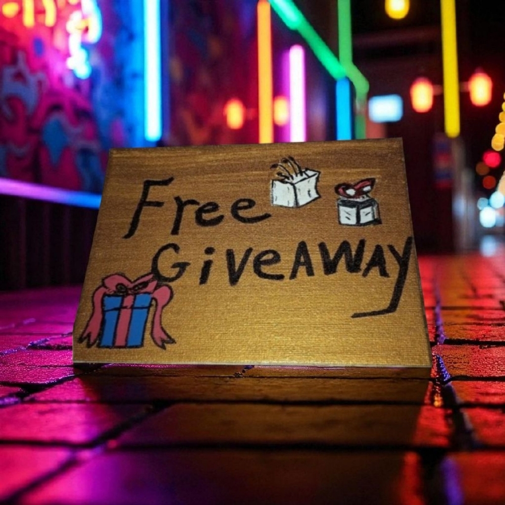 Handmade “Free Giveaway” Sign